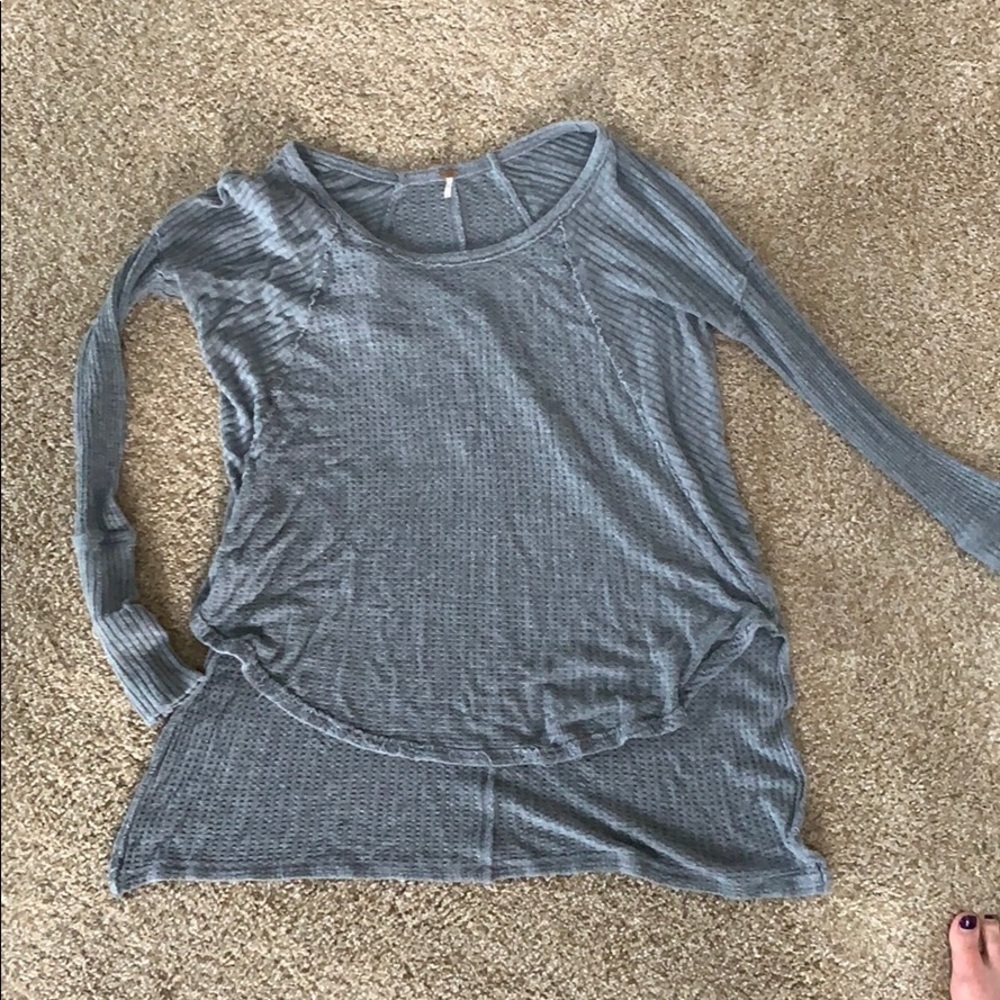 Free People Grey Long Sleeve